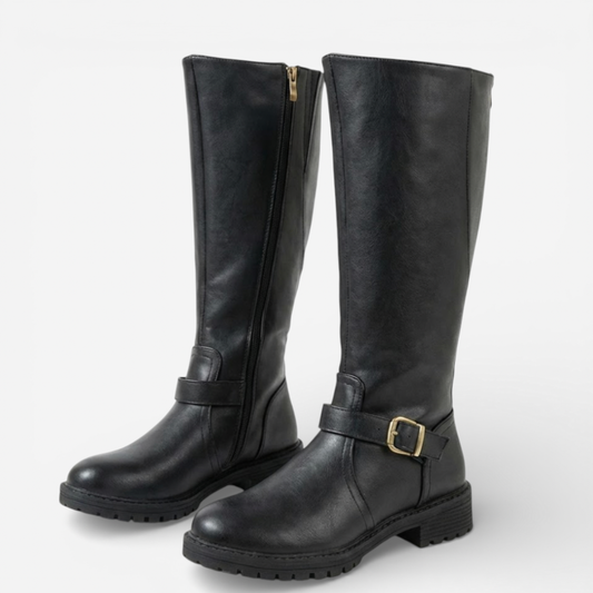 Tall Leather Riding Boots - Luxivelle