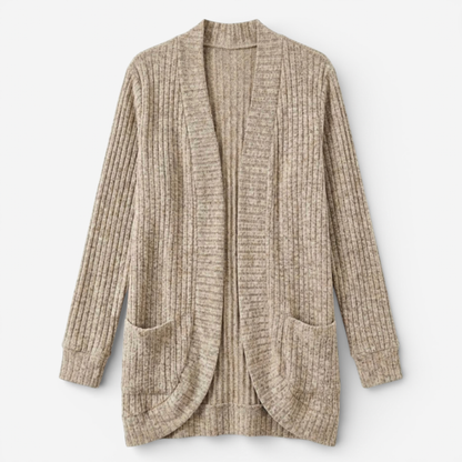 Oversized Women's Open Front Cardigan - Luxivelle