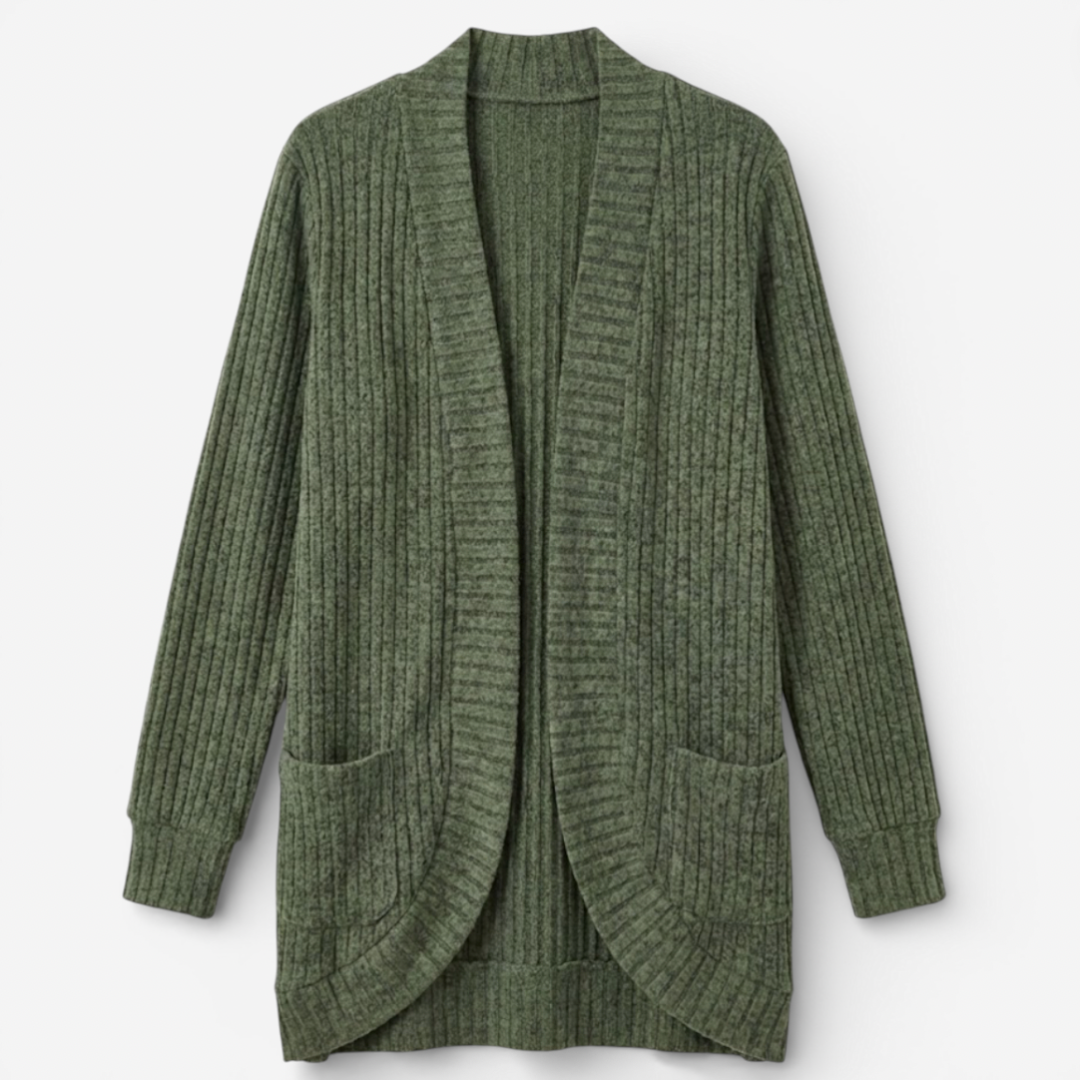 Oversized Women's Open Front Cardigan