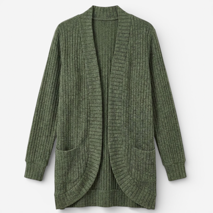 Oversized Women's Open Front Cardigan