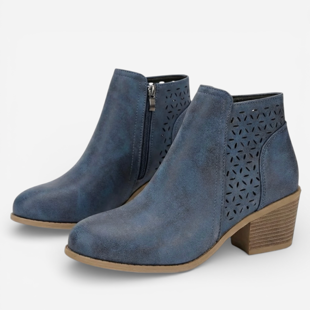 Low Heel Ankle Boots for Women - Luxivelle