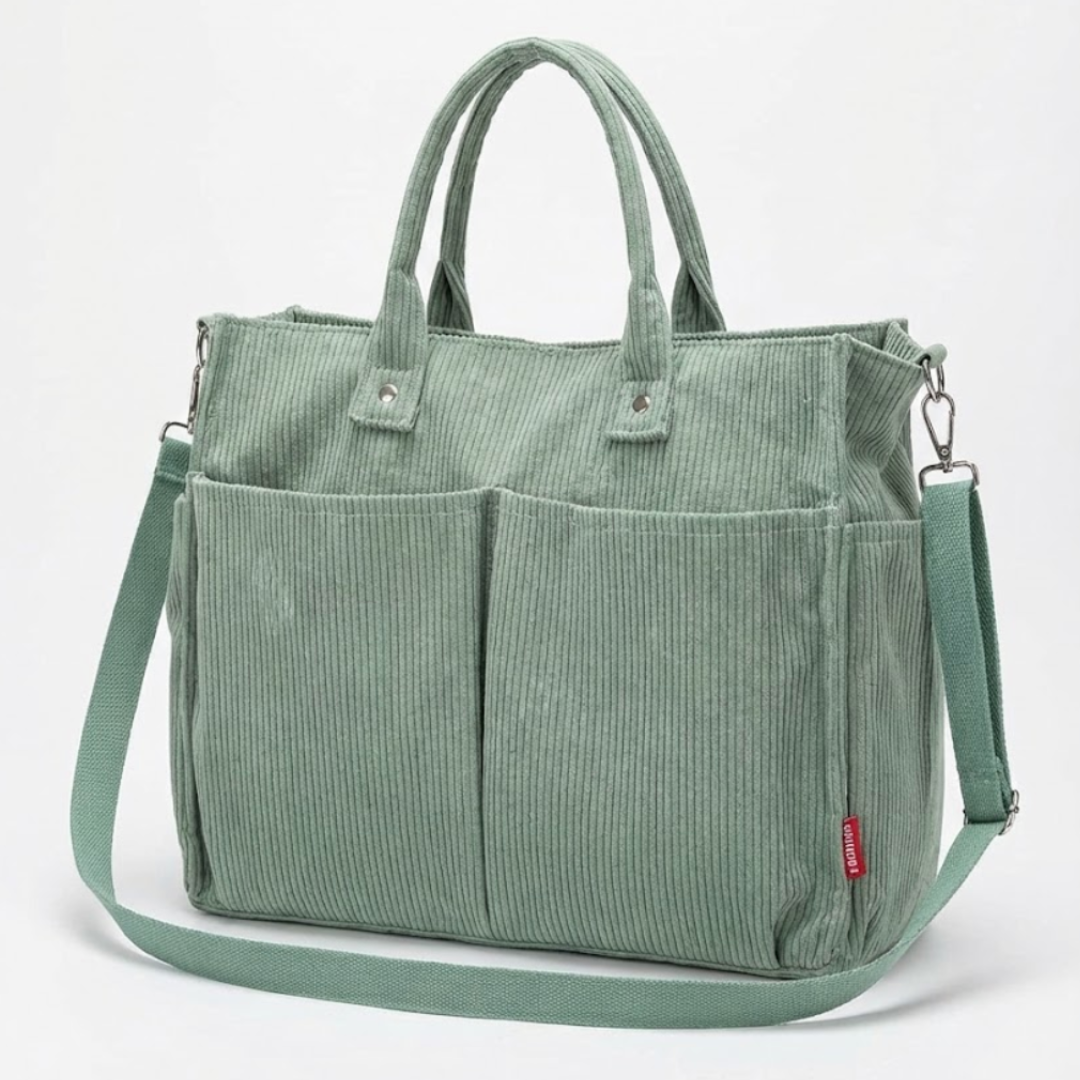 Large Canvas Shopping Bag with Strap - Luxivelle