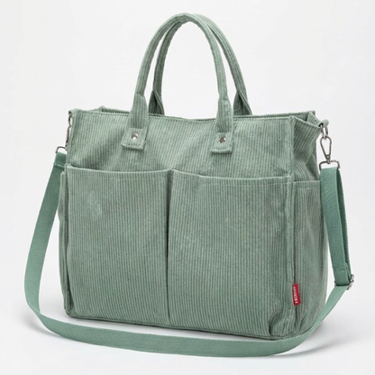 Large Canvas Shopping Bag with Strap - Luxivelle