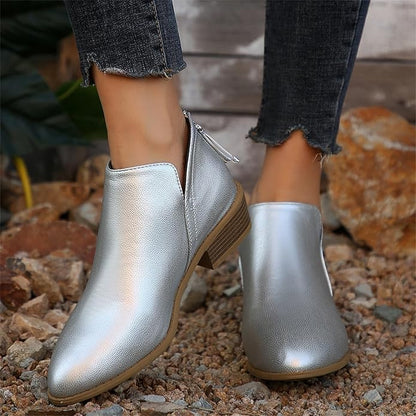 Ladies Soft Leather Ankle Boots