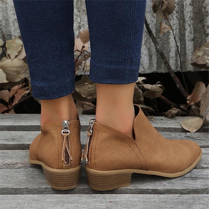 Ladies Soft Leather Ankle Boots