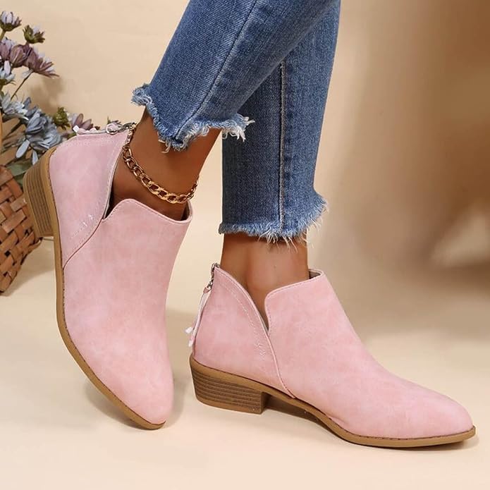 Ladies Soft Leather Ankle Boots