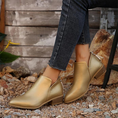 Ladies Soft Leather Ankle Boots