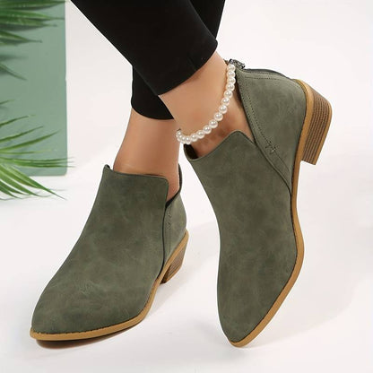 Ladies Soft Leather Ankle Boots