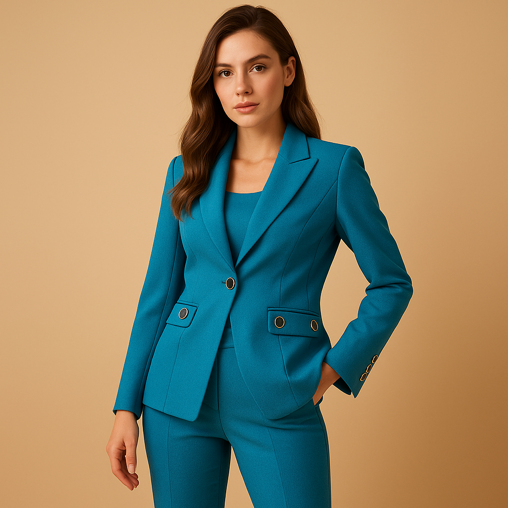 Stylish Women's Suit Jacket and Pants Set - Luxivelle