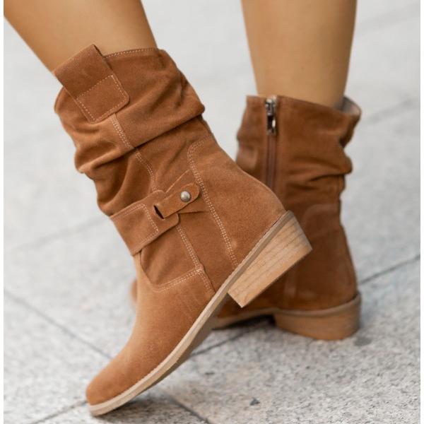 Elegant Ankle Boots with Zipper | Ladies Boots - Luxivelle