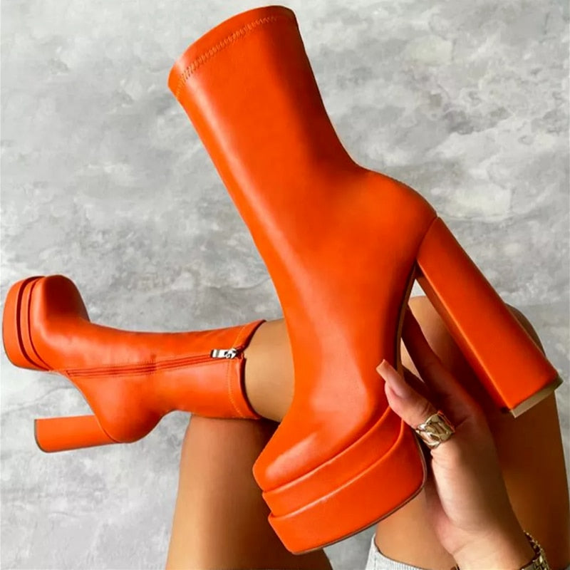High Heel Ankle Boots for Women