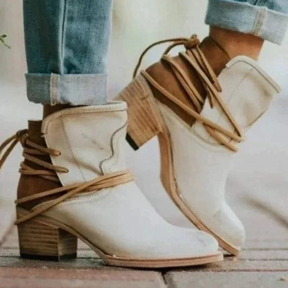 Classic Women's Low Heel Ankle Boots - Luxivelle