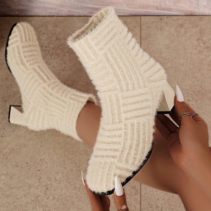 Comfortable Block Heel Ankle Boots