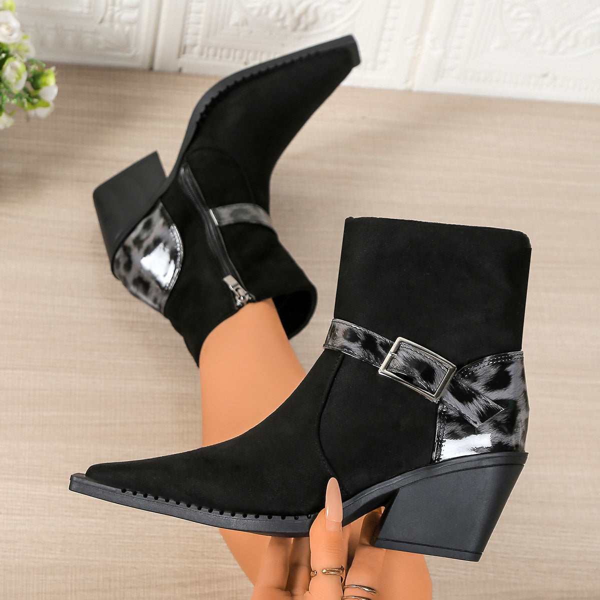Timeless Low Heel Ankle Boots - Luxivelle