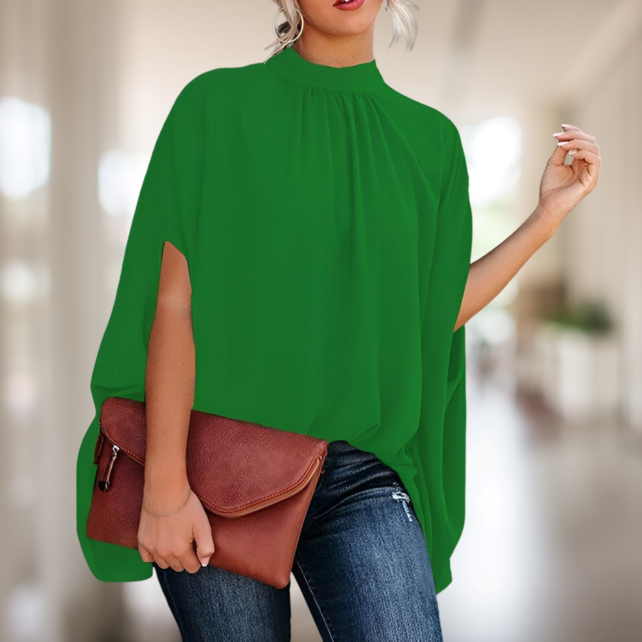 Elegant Blouse For Women | Versatile Styling | Green