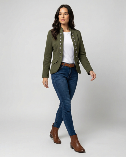 Classic Women's Tailored Blazer Jacket