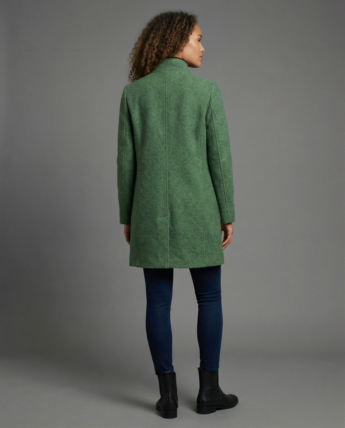 Warm Parka Coat with Faux Fur Collar