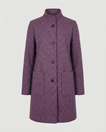 Warm Parka Coat with Faux Fur Collar
