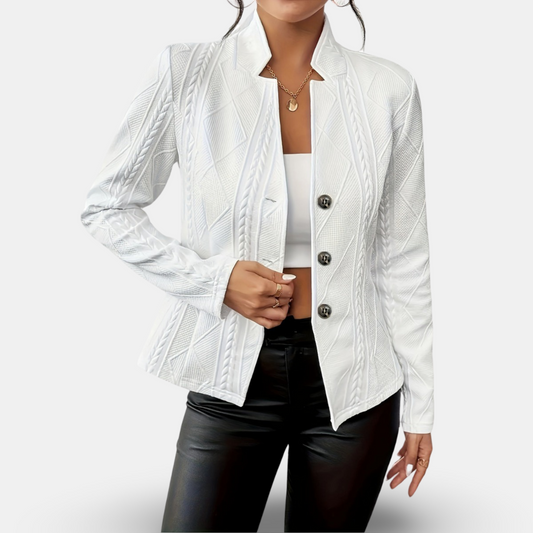 Classic Fit Black Cardigan Sweater - Luxivelle