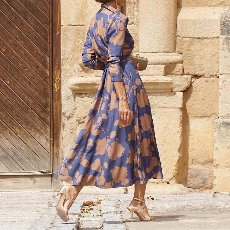 Charli | Elegant V-Neck Long Sleeve Maxi Dress