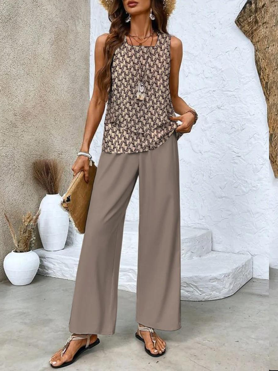 Comfy Women's 2 Piece Summer Pantsuit