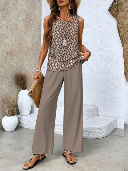 Comfy Women's 2 Piece Summer Pantsuit