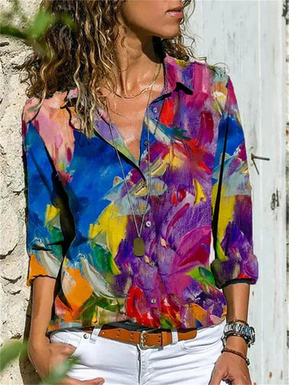 Hazel Women's Long Sleeve Blouse – Elegant Design, Comfortable Fit-1