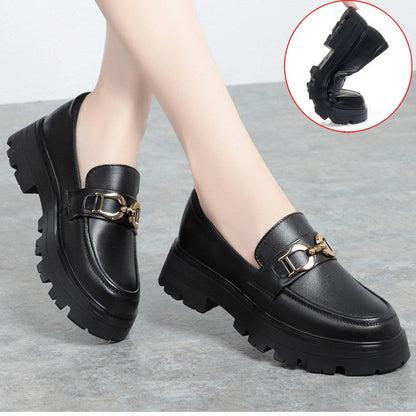 Stylish Leather Women's High Heels