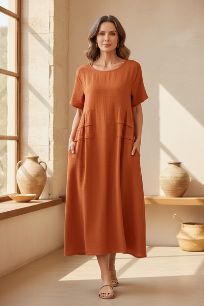 Elise | Tummy-Covering Women's Midi Dress 1