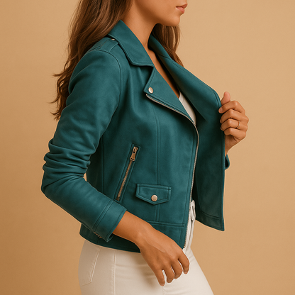 Slim Fit Women's Zip Up Coat