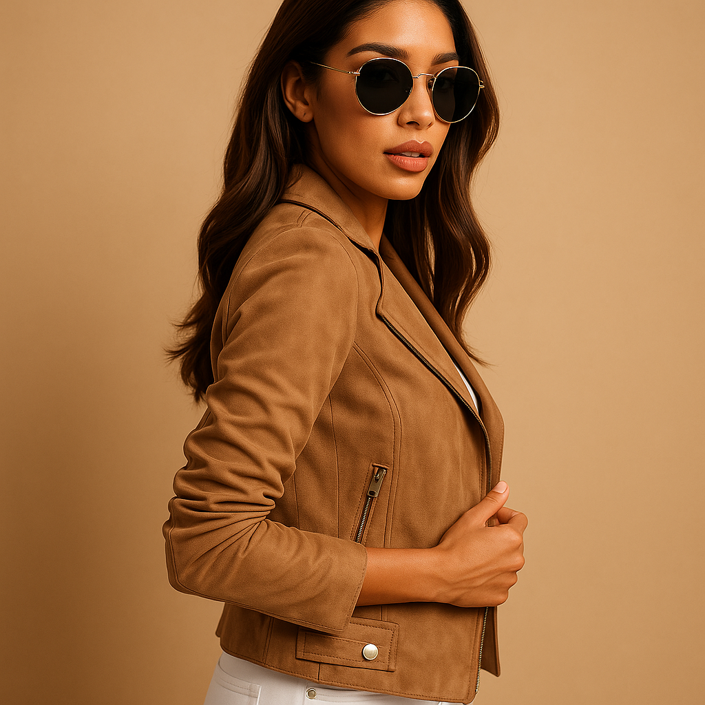 Slim Fit Women's Zip Up Coat