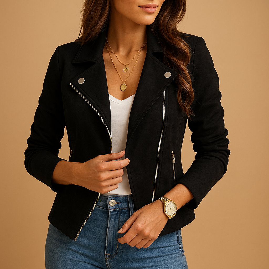Slim Fit Women's Zip Up Coat