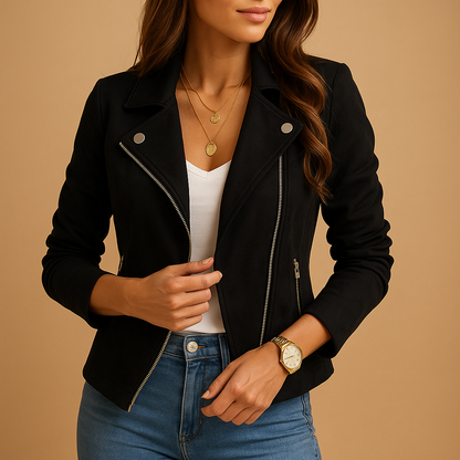 Slim Fit Women's Zip Up Coat