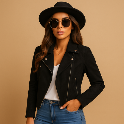 Slim Fit Women's Zip Up Coat