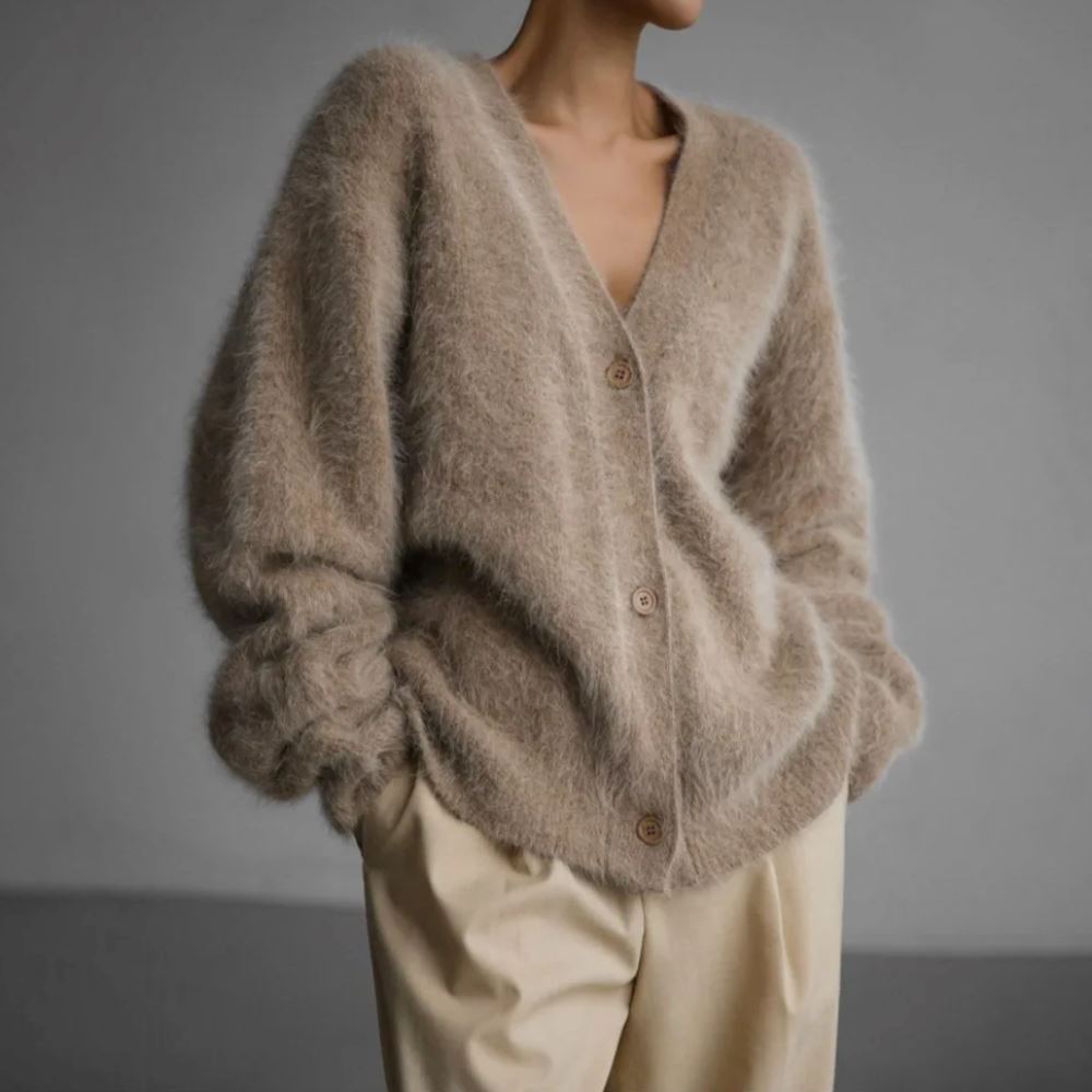 Soft Faux Fur Ladies Cardigan - Luxivelle