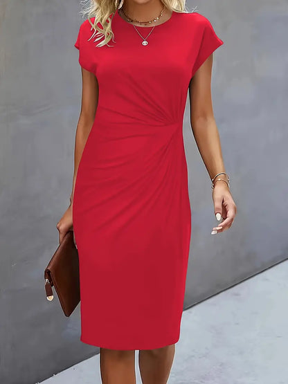 Elegant Women's Knee Length Bodycon Dress