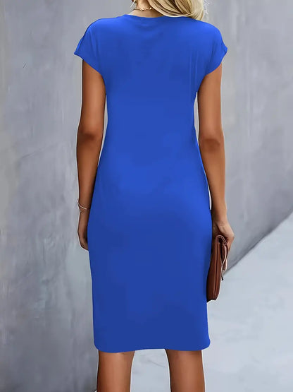 Elegant Women's Knee Length Bodycon Dress