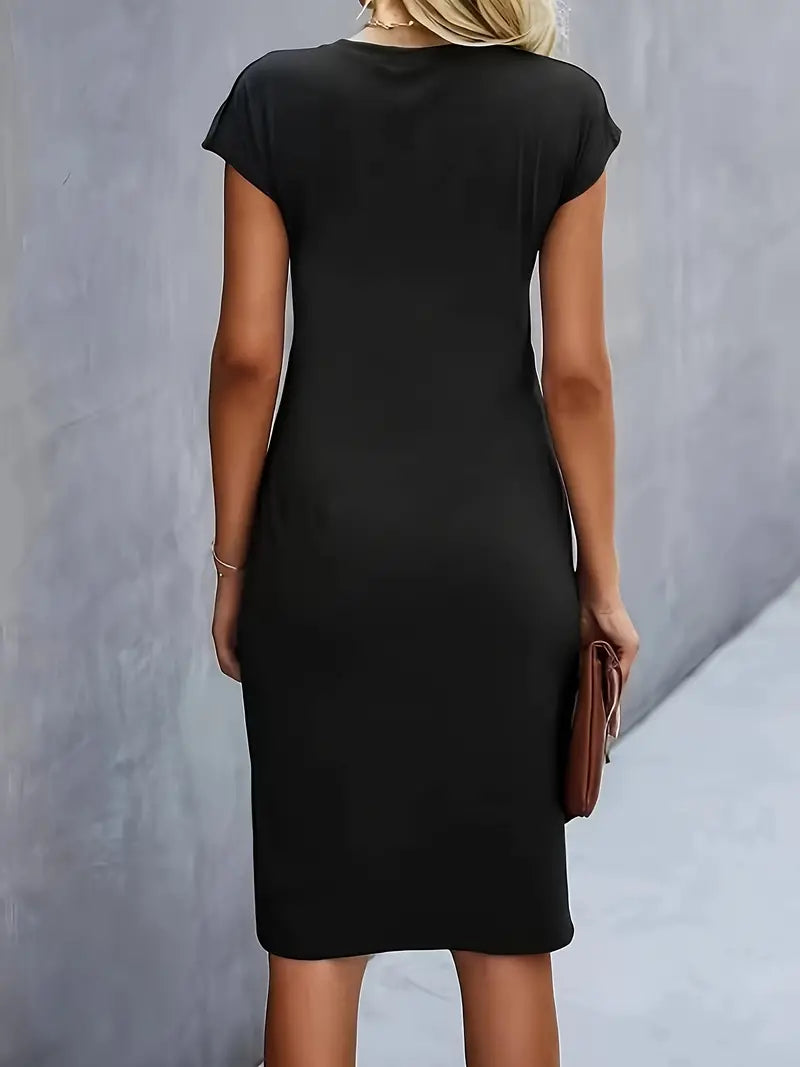 Elegant Women's Knee Length Bodycon Dress