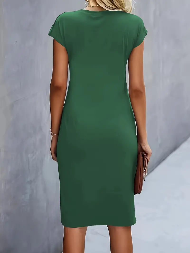 Elegant Women's Knee Length Bodycon Dress