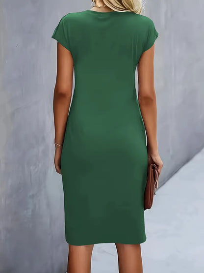 Elegant Women's Knee Length Bodycon Dress