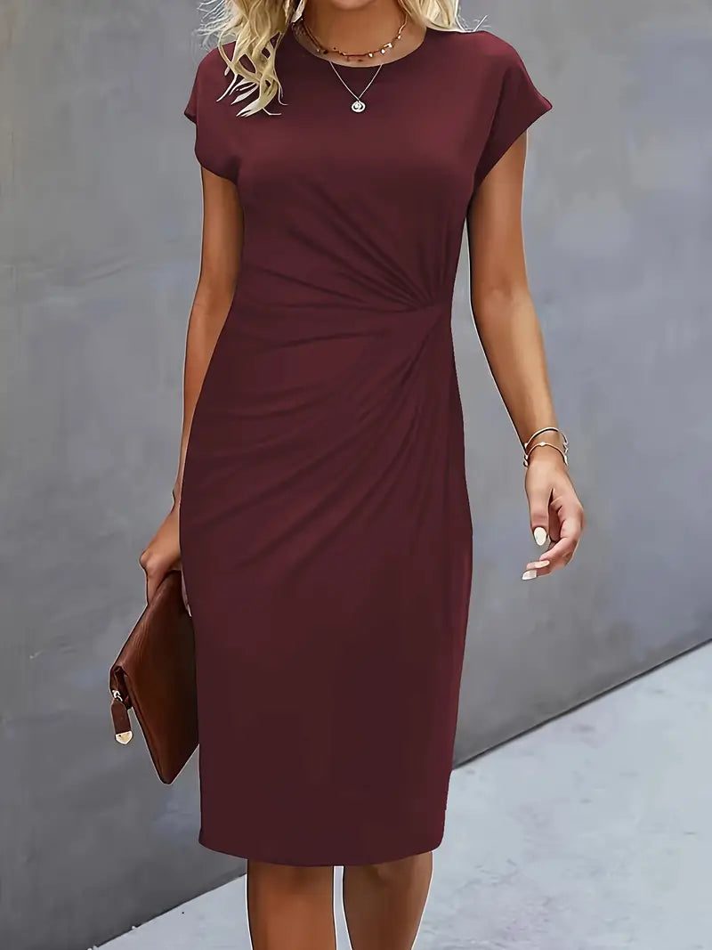 Elegant Women's Knee Length Bodycon Dress