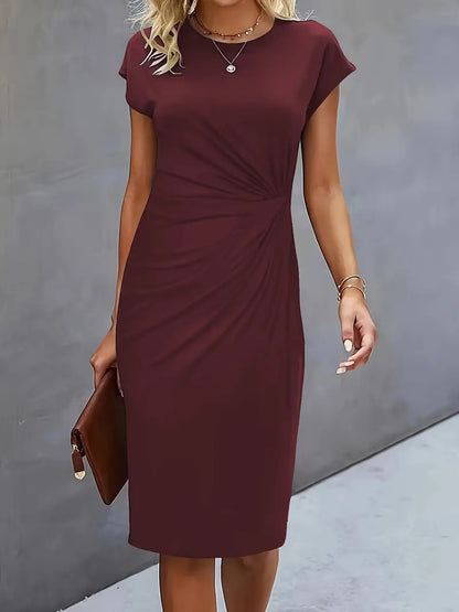 Elegant Women's Knee Length Bodycon Dress