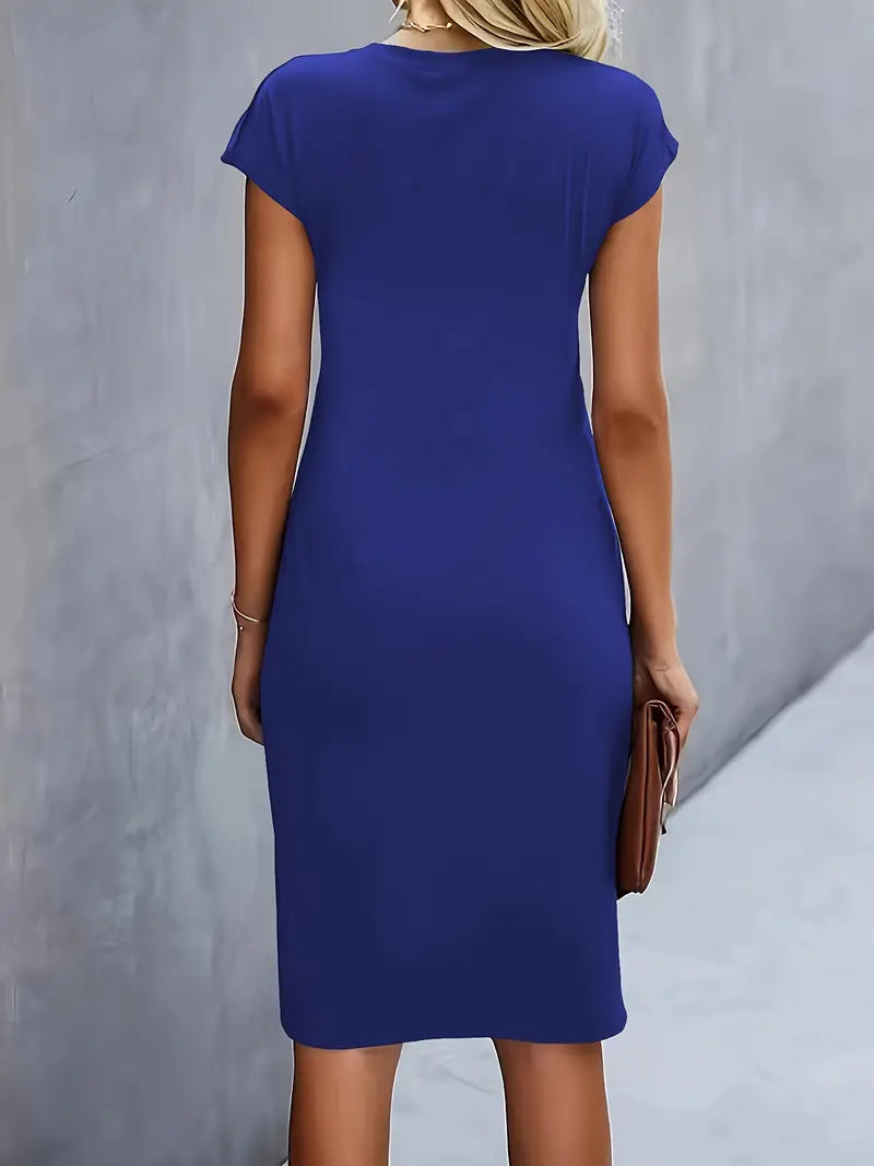 Elegant Women's Knee Length Bodycon Dress