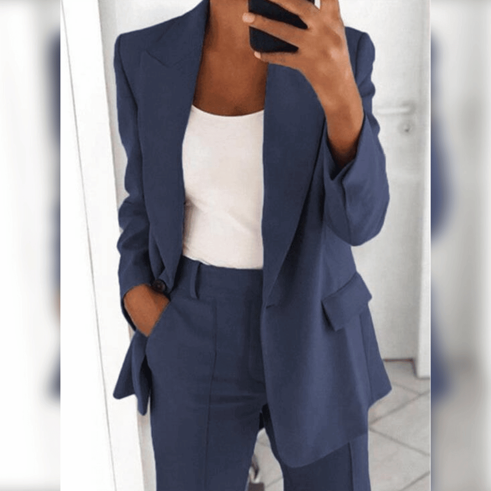 Elegant Ladies Suit with Blazer Top