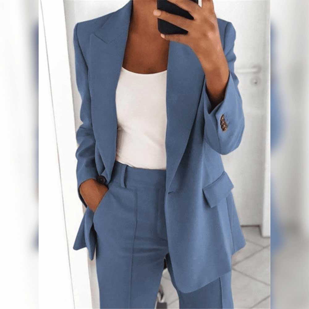 Elegant Ladies Suit with Blazer Top