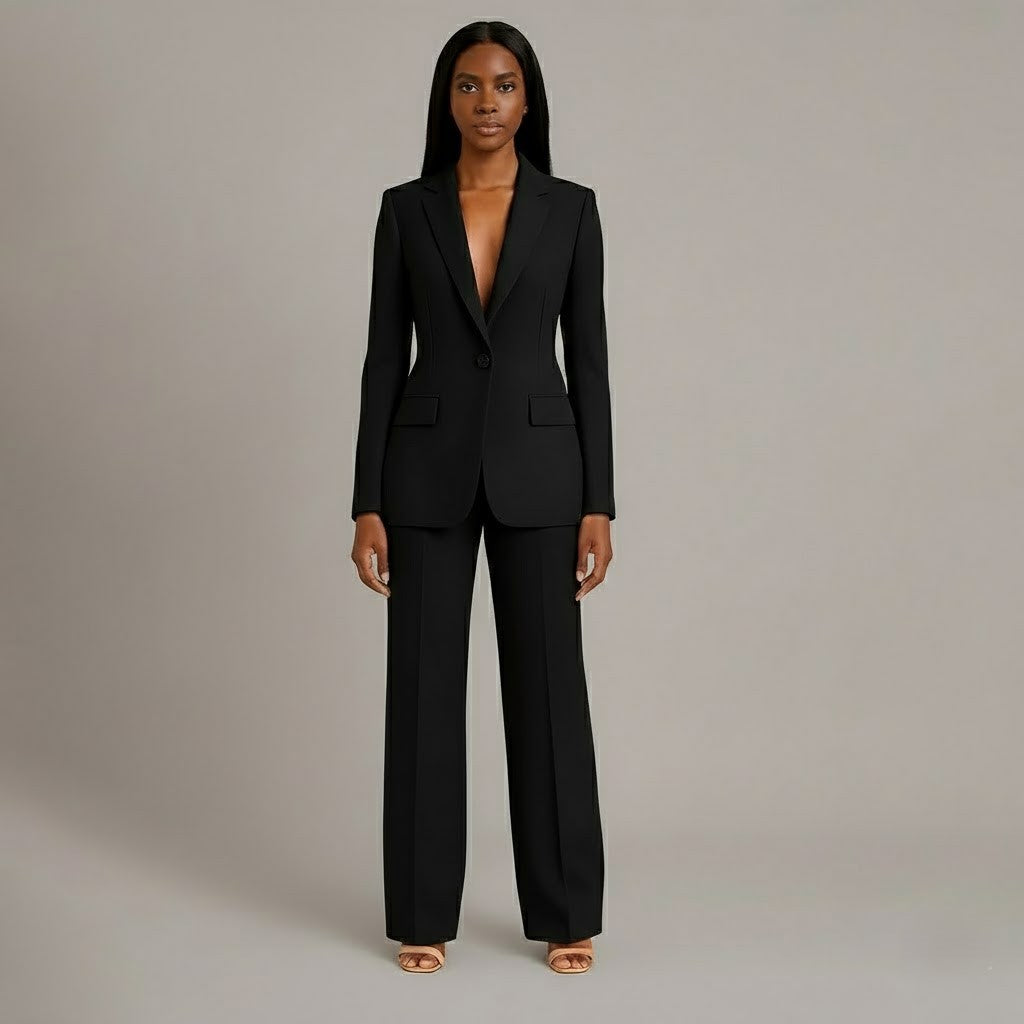 Classic Fit Women's Blazer Suit Set - Luxivelle