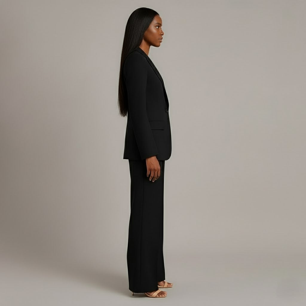 Classic Fit Women's Blazer Suit Set