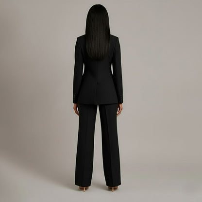 Classic Fit Women's Blazer Suit Set