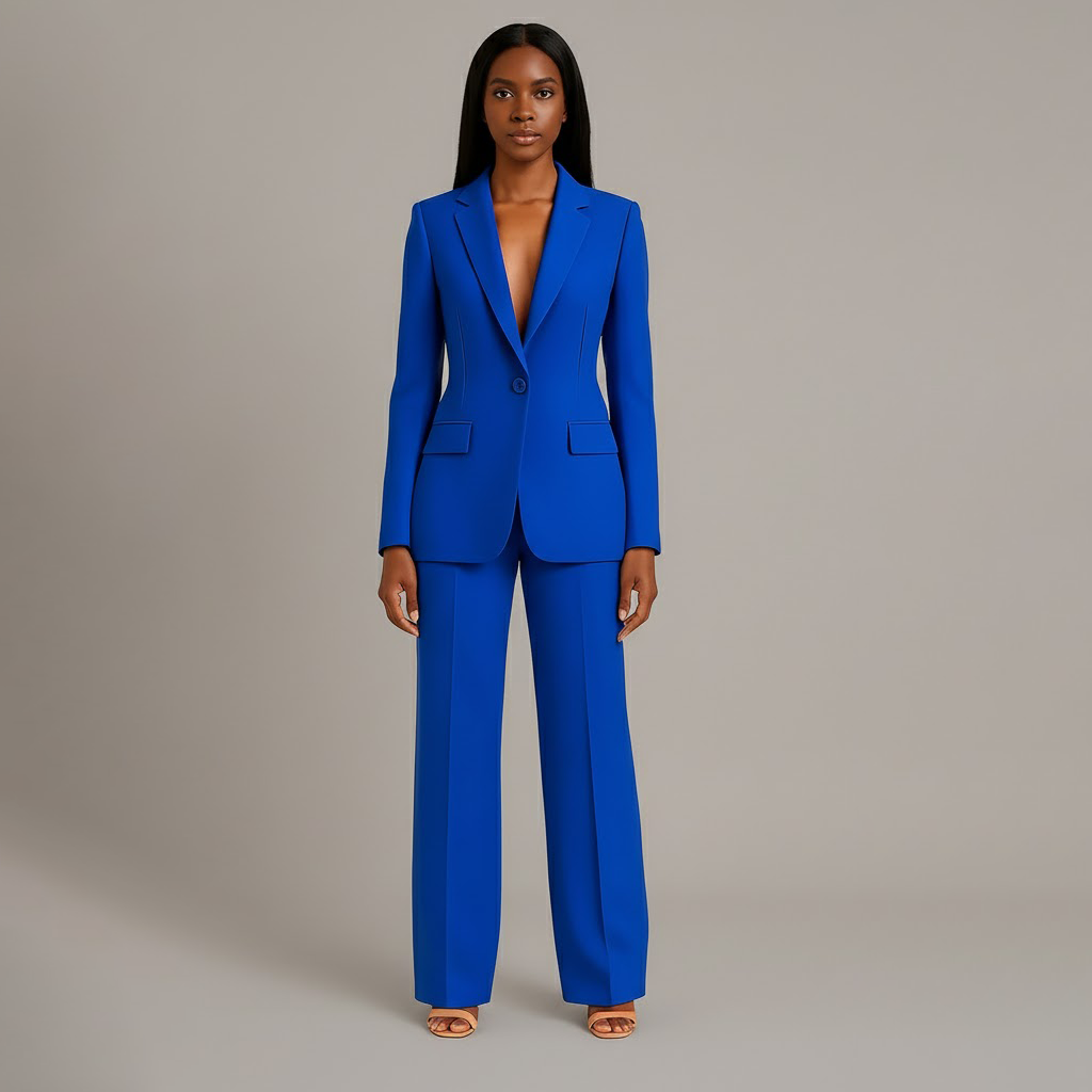 Classic Fit Women's Blazer Suit Set