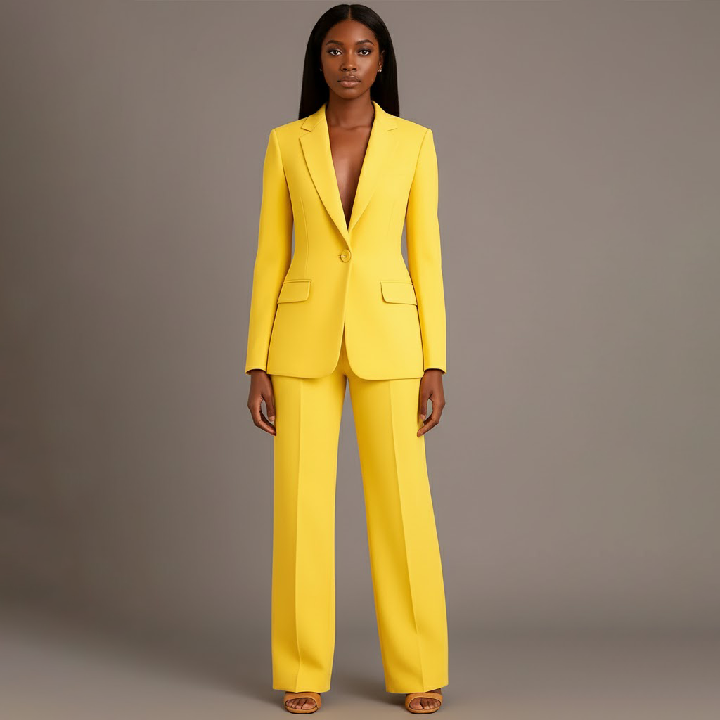Classic Fit Women's Blazer Suit Set